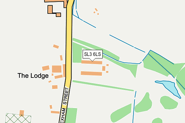 SL3 6LS map - OS OpenMap – Local (Ordnance Survey)