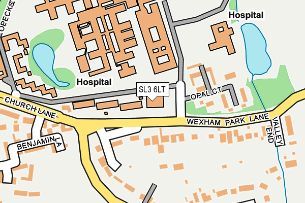 SL3 6LT map - OS OpenMap – Local (Ordnance Survey)