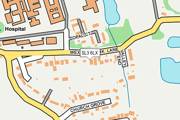 SL3 6LX map - OS OpenMap – Local (Ordnance Survey)
