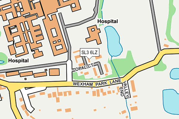 SL3 6LZ map - OS OpenMap – Local (Ordnance Survey)