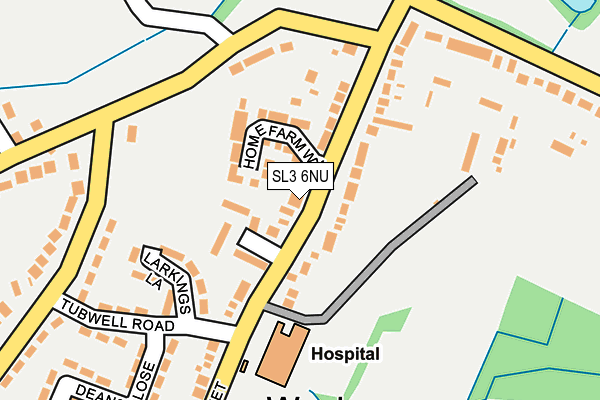 SL3 6NU map - OS OpenMap – Local (Ordnance Survey)