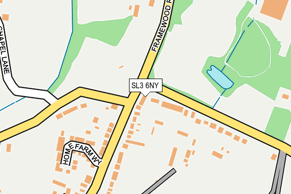 SL3 6NY map - OS OpenMap – Local (Ordnance Survey)
