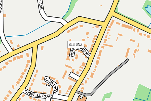 SL3 6NZ map - OS OpenMap – Local (Ordnance Survey)