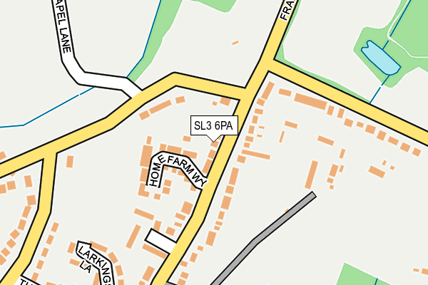 SL3 6PA map - OS OpenMap – Local (Ordnance Survey)