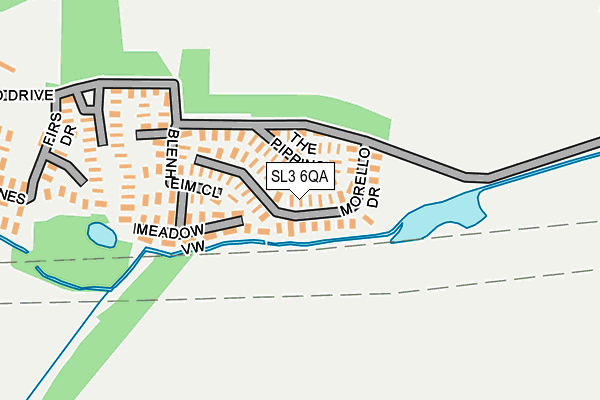 SL3 6QA map - OS OpenMap – Local (Ordnance Survey)