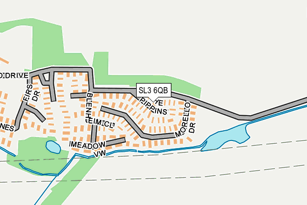 SL3 6QB map - OS OpenMap – Local (Ordnance Survey)