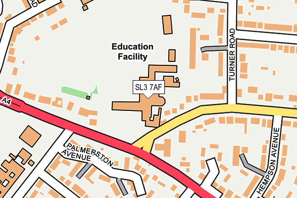 SL3 7AF map - OS OpenMap – Local (Ordnance Survey)
