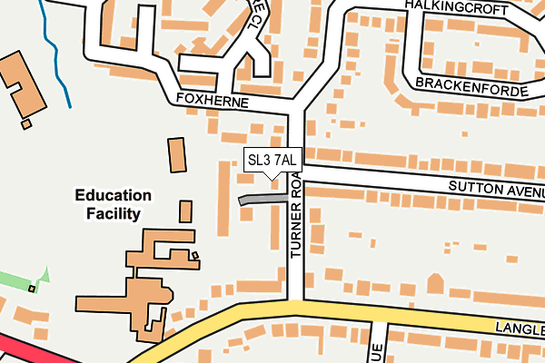 SL3 7AL map - OS OpenMap – Local (Ordnance Survey)