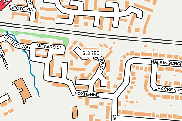 SL3 7BD map - OS OpenMap – Local (Ordnance Survey)