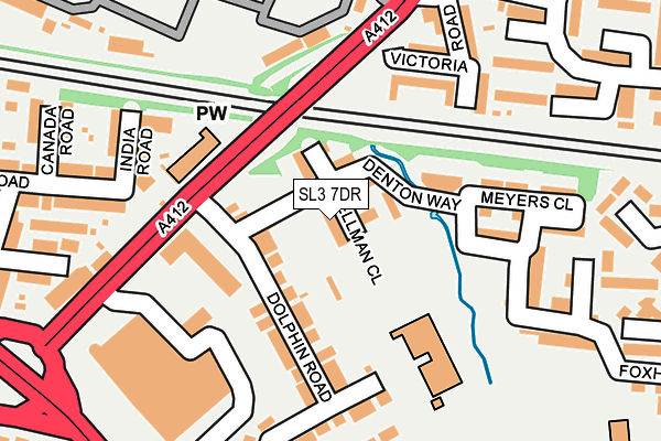 SL3 7DR map - OS OpenMap – Local (Ordnance Survey)