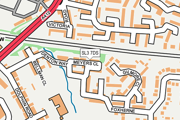 SL3 7DS map - OS OpenMap – Local (Ordnance Survey)
