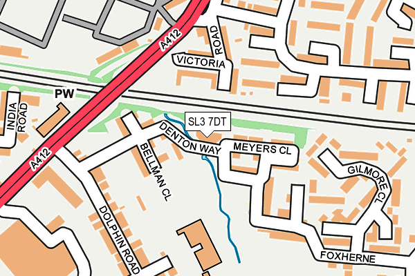 SL3 7DT map - OS OpenMap – Local (Ordnance Survey)