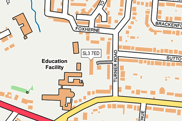 SL3 7ED map - OS OpenMap – Local (Ordnance Survey)