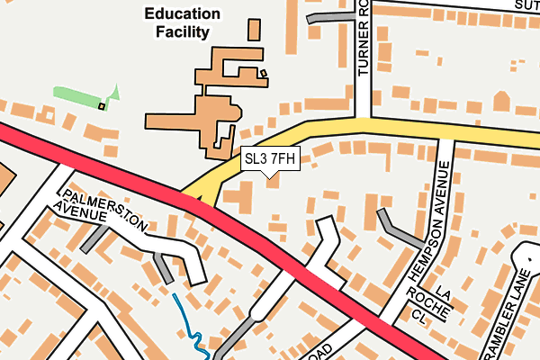 SL3 7FH map - OS OpenMap – Local (Ordnance Survey)