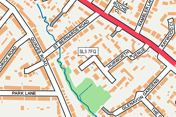 SL3 7FQ map - OS OpenMap – Local (Ordnance Survey)
