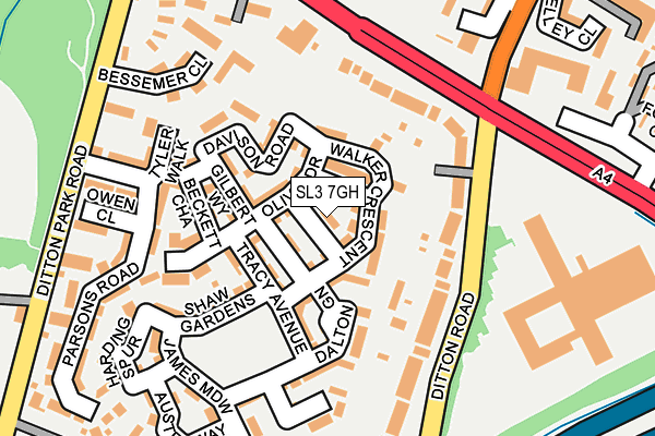 SL3 7GH map - OS OpenMap – Local (Ordnance Survey)