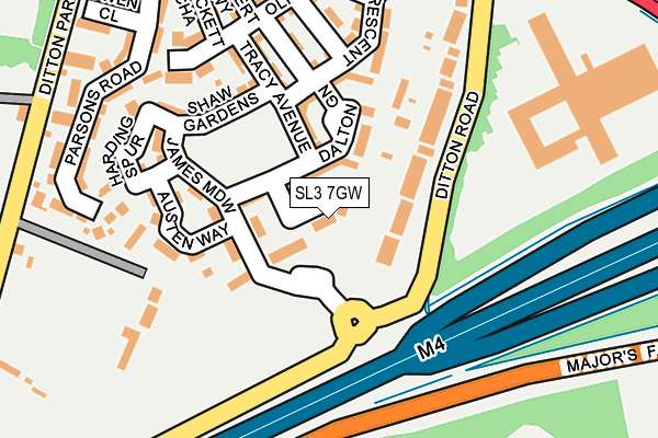 SL3 7GW map - OS OpenMap – Local (Ordnance Survey)