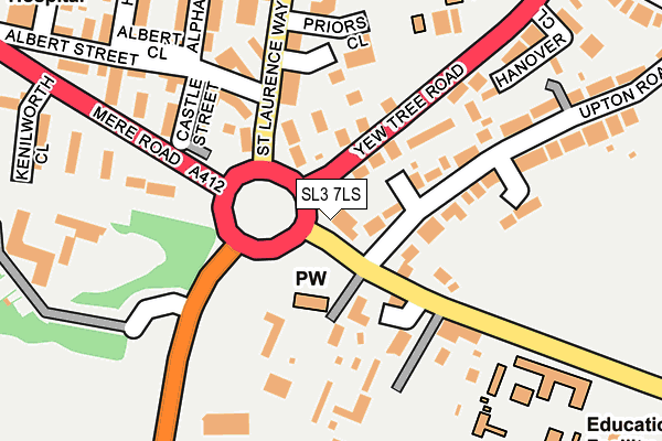 SL3 7LS map - OS OpenMap – Local (Ordnance Survey)