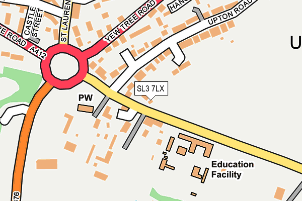 SL3 7LX map - OS OpenMap – Local (Ordnance Survey)