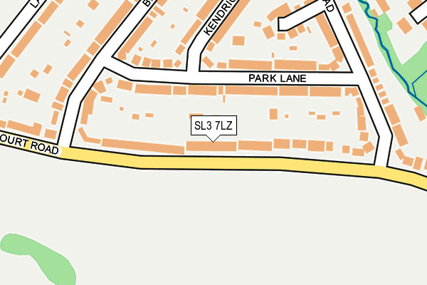 SL3 7LZ map - OS OpenMap – Local (Ordnance Survey)