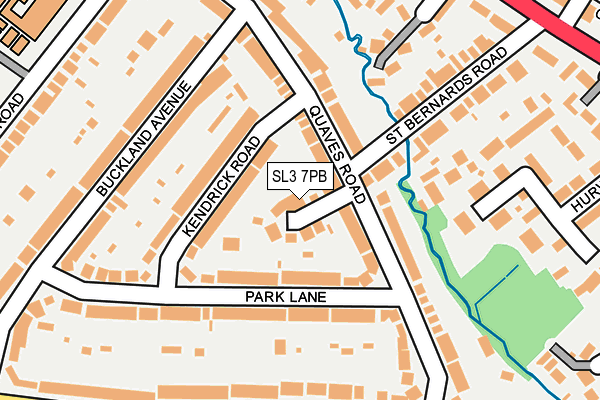 SL3 7PB map - OS OpenMap – Local (Ordnance Survey)