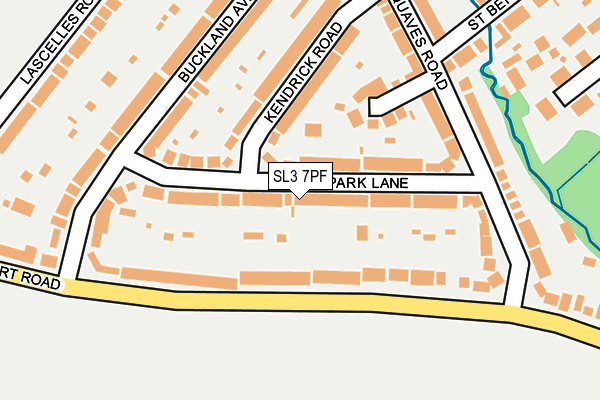 SL3 7PF map - OS OpenMap – Local (Ordnance Survey)