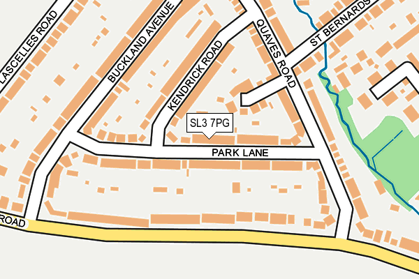 SL3 7PG map - OS OpenMap – Local (Ordnance Survey)