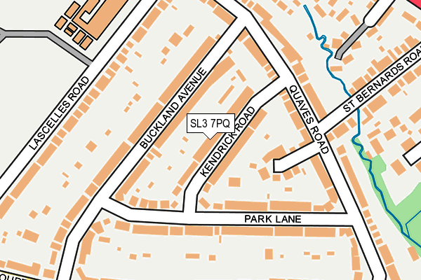 SL3 7PQ map - OS OpenMap – Local (Ordnance Survey)