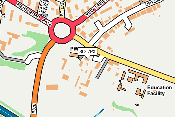 SL3 7PX map - OS OpenMap – Local (Ordnance Survey)