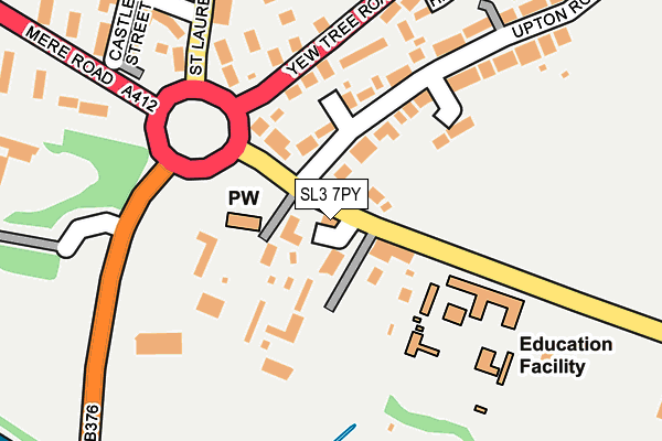 SL3 7PY map - OS OpenMap – Local (Ordnance Survey)