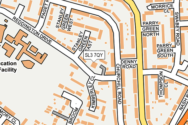 SL3 7QY map - OS OpenMap – Local (Ordnance Survey)