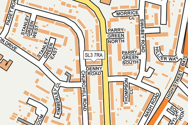 SL3 7RA map - OS OpenMap – Local (Ordnance Survey)
