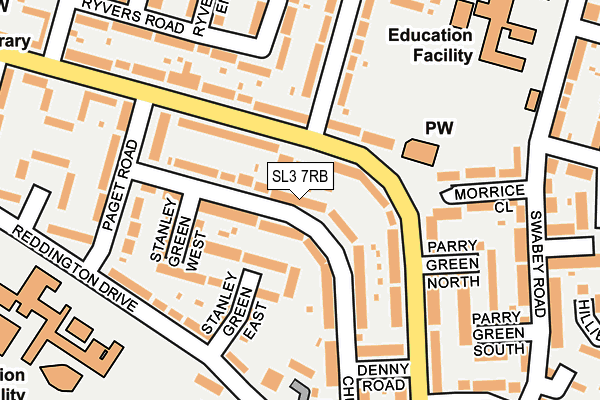 SL3 7RB map - OS OpenMap – Local (Ordnance Survey)