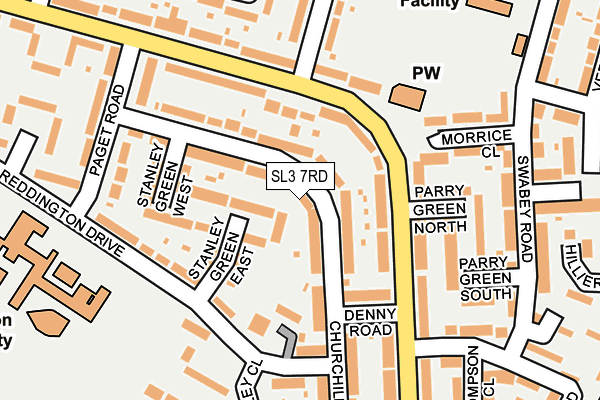 SL3 7RD map - OS OpenMap – Local (Ordnance Survey)