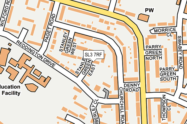 SL3 7RF map - OS OpenMap – Local (Ordnance Survey)