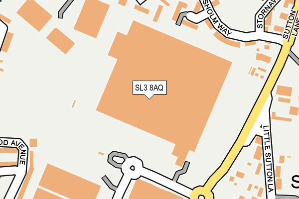 SL3 8AQ map - OS OpenMap – Local (Ordnance Survey)