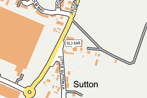 SL3 8AR map - OS OpenMap – Local (Ordnance Survey)