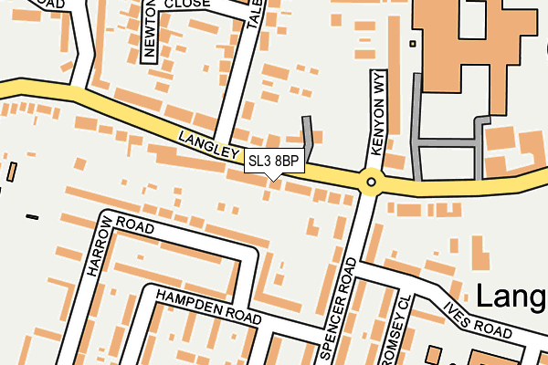 SL3 8BP map - OS OpenMap – Local (Ordnance Survey)