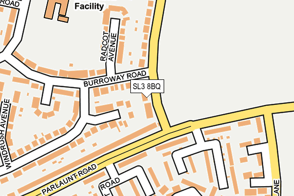 SL3 8BQ map - OS OpenMap – Local (Ordnance Survey)