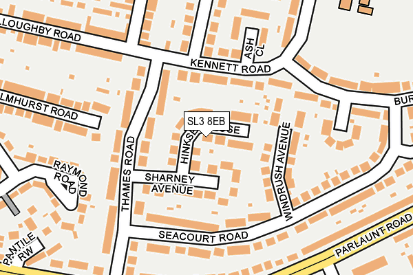 SL3 8EB map - OS OpenMap – Local (Ordnance Survey)