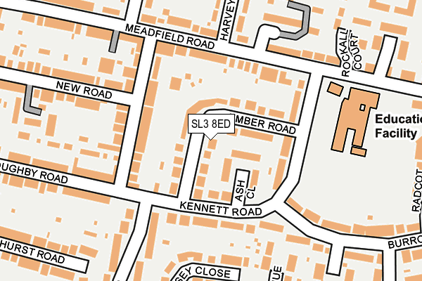 SL3 8ED map - OS OpenMap – Local (Ordnance Survey)