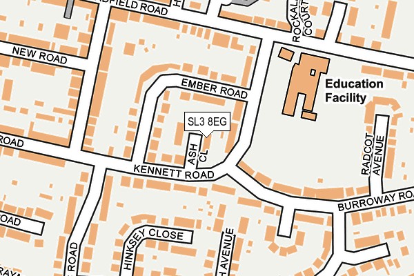 SL3 8EG map - OS OpenMap – Local (Ordnance Survey)