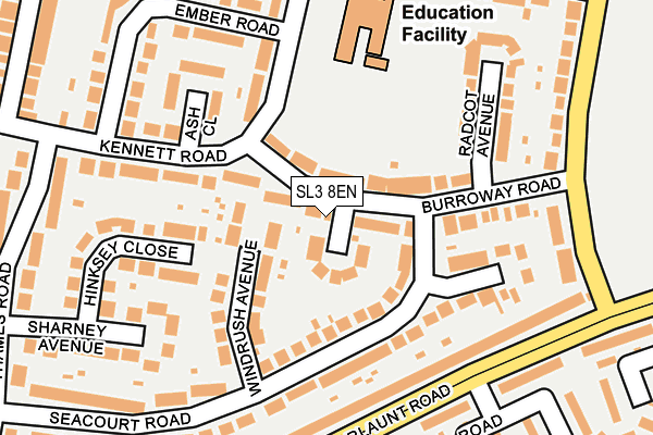 SL3 8EN map - OS OpenMap – Local (Ordnance Survey)