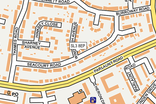 SL3 8EP map - OS OpenMap – Local (Ordnance Survey)