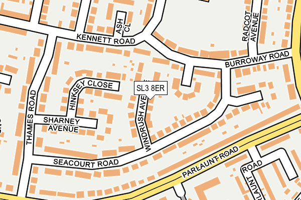 SL3 8ER map - OS OpenMap – Local (Ordnance Survey)