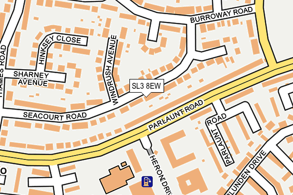 SL3 8EW map - OS OpenMap – Local (Ordnance Survey)