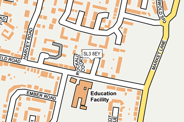 SL3 8EY map - OS OpenMap – Local (Ordnance Survey)