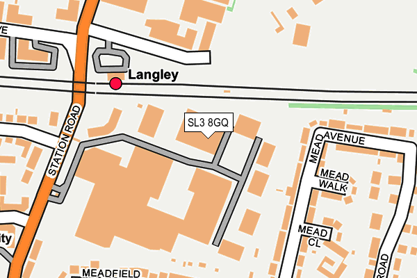 SL3 8GQ map - OS OpenMap – Local (Ordnance Survey)