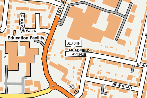 SL3 8HP map - OS OpenMap – Local (Ordnance Survey)