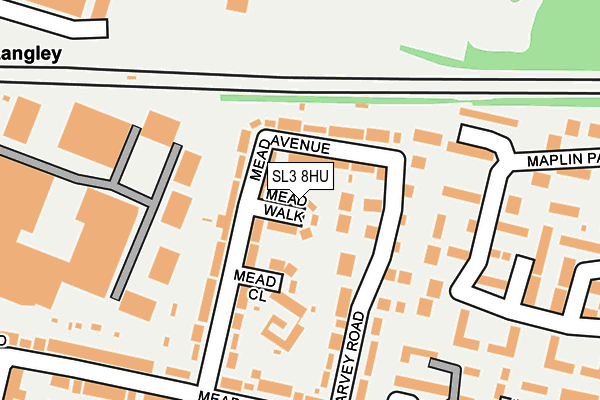 SL3 8HU map - OS OpenMap – Local (Ordnance Survey)